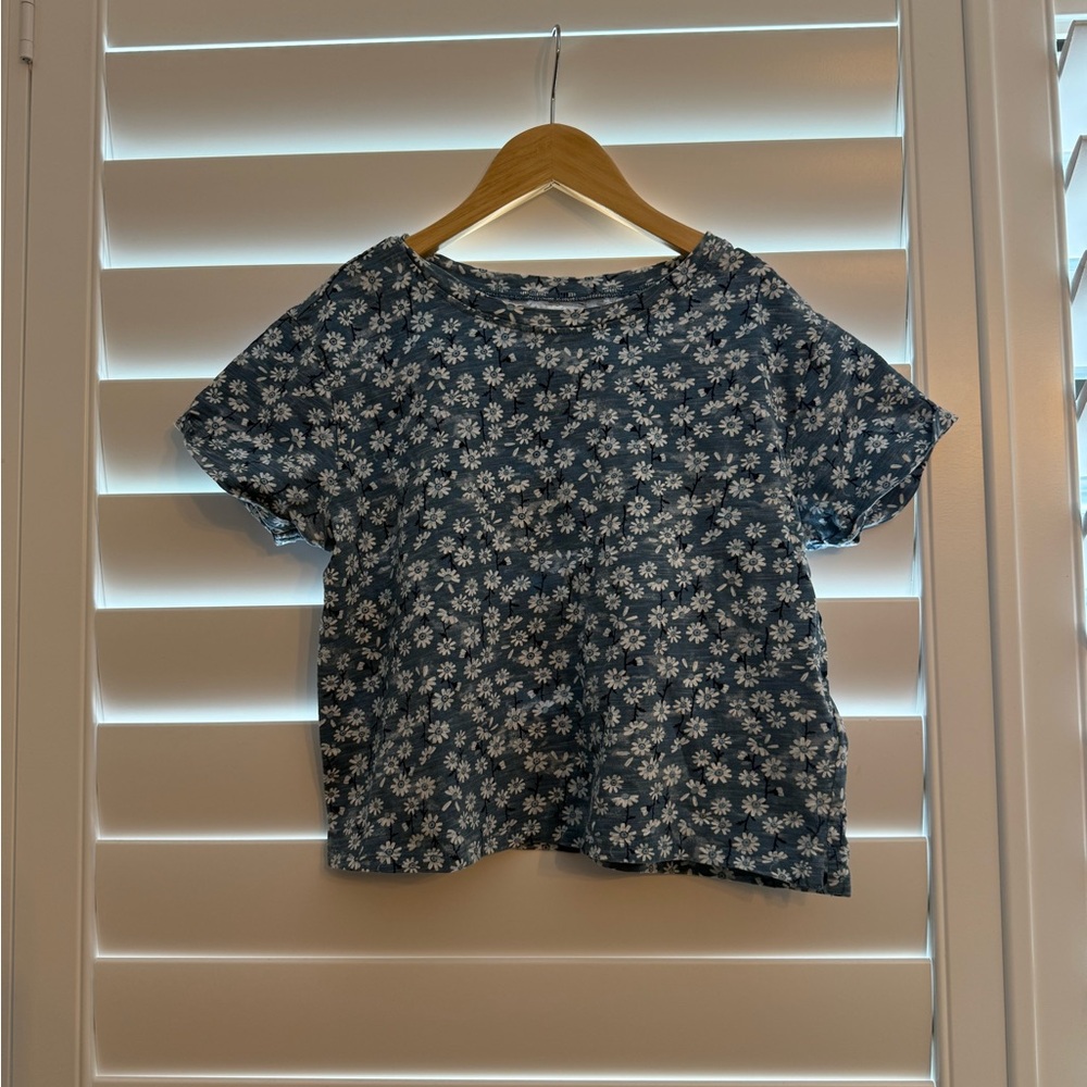 Floral Blue Kids Top